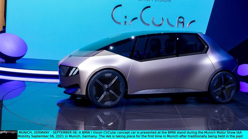 A BMW i Vision CirCular concept car. Photograph: Jan Hetfleisch/Getty