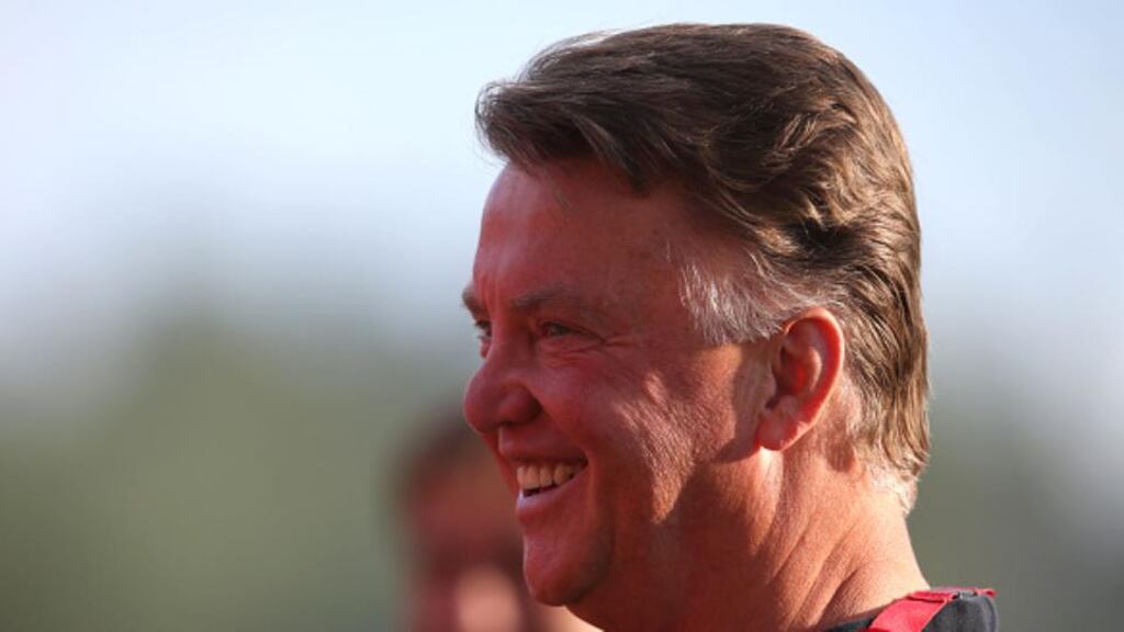 Manchester United manager Louis van Gaal feels his side is lacking pace and creativity. Photograph: Getty