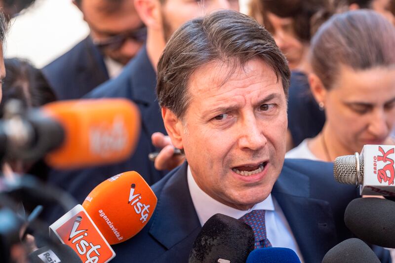 Five Star Movement leader Giuseppe Conte. Photograph: Mauro Scrobogna/Lapresse via AP