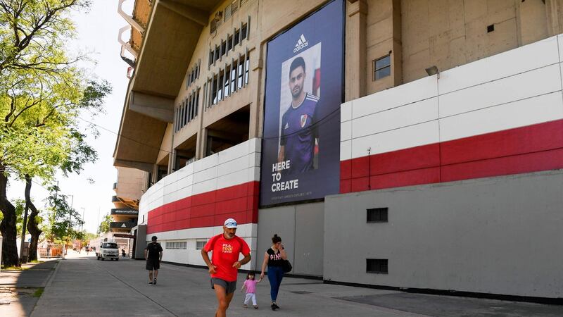 Argentina’s River Plate Monumental stadium in Buenos Aires. Photograph: Getty Images