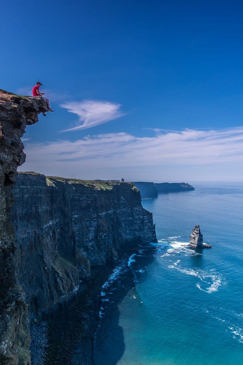 I visited the Cliffs of Moher in Co Clare, where I took this picture. Photograph: Todor Tilev