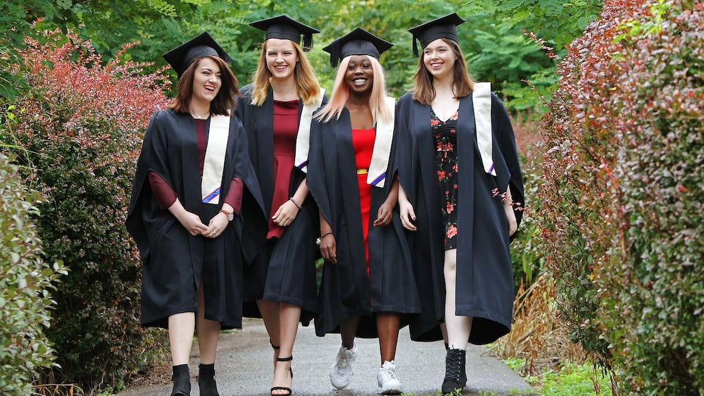 Students graduating from CSN College of Further Education in Cork. Further education is becoming an important route for entry into third-level degree courses. File photograph: Diane Cusack