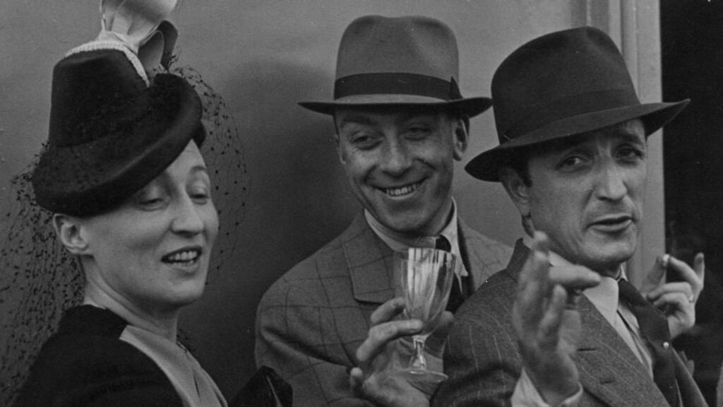 Yvonne and Louis Jammet, then owner of Jammet’s restaurant in Dublin, with AJ Con Leventhal (centre) in 1932. Jackie Bouvier and her stepbrother “Yusha” Auchincloss were brought to the restaurant by Fr Joseph Leonard in 1950. Photograph: Róisín Hood/Jammet’s