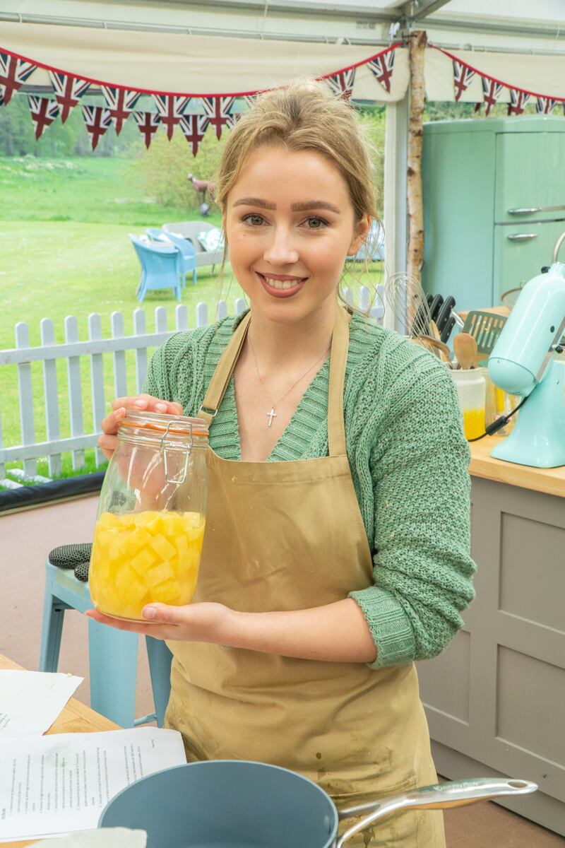 The Great British Bake Off: Rebs, who's from Co Antrim and plays the tin whistle. Photograph: Mark Bourdillon/Channel 4
