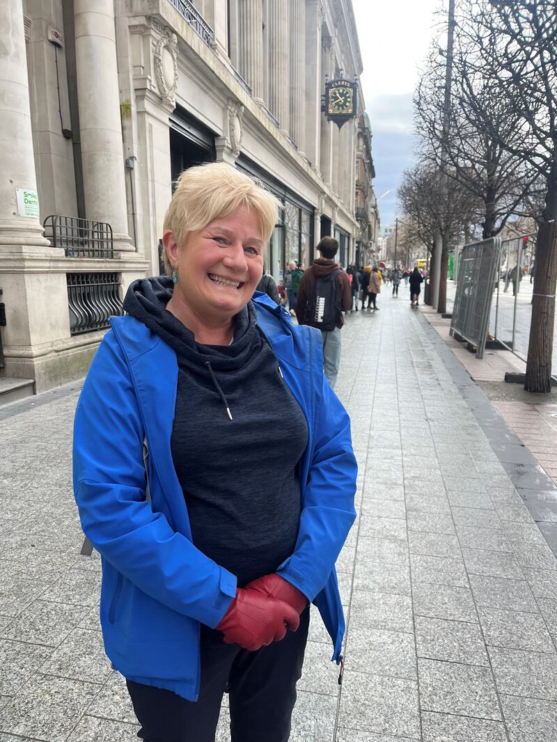 Miriam Hogan outside Clerys on Friday