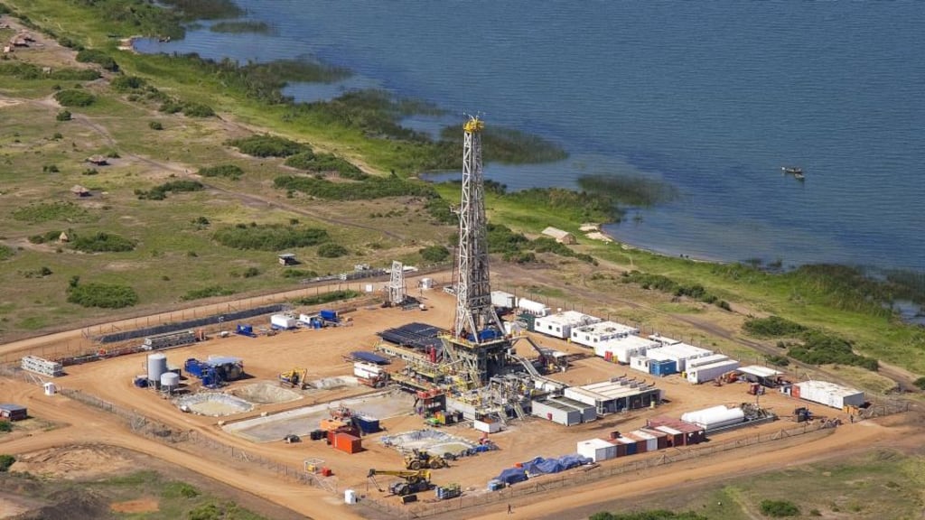 The Kingfisher well, block 3A, jointly owned by Tullow Oil Plc and Heritage Oil Plc, sits at the Lake Albert Rift Basin, in Uganda.