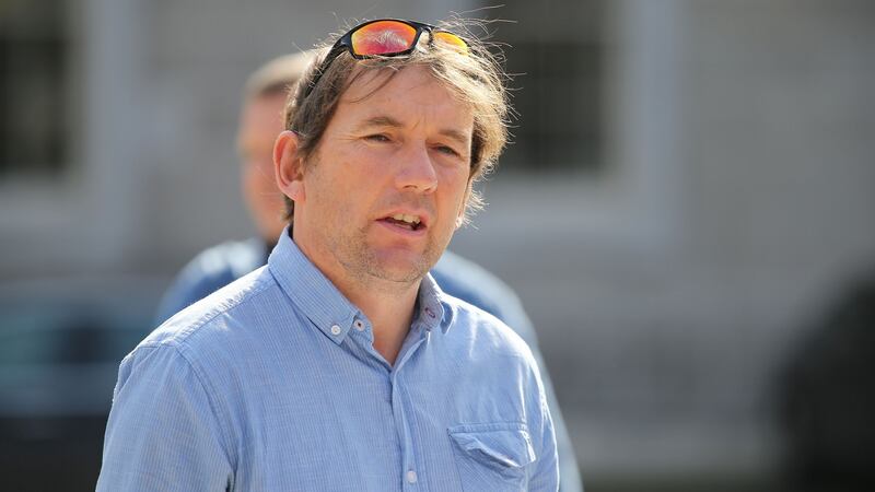 Belated birthday: People Before Profit/Solidarity TD Gino Kenny.  Photograph: Nick Bradshaw