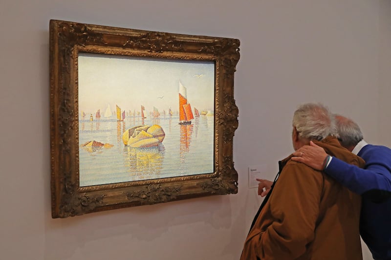 'Concarneau, calme du matin (Opus no. 219, larghetto)' by French artist Paul Signac. Photograph: Christie's/New York Times