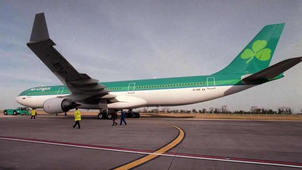 Aer Lingus has reported an 11.8 per cent increase in long haul passenger numbers for December. Photo: Alan Betson/The Irish Times