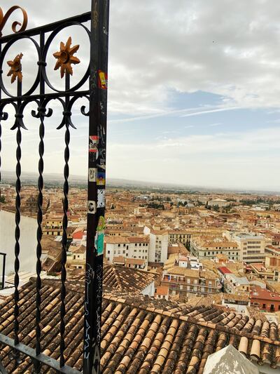 Bird’s-eye view of Granada. Photograph: Bláithín Breathnach