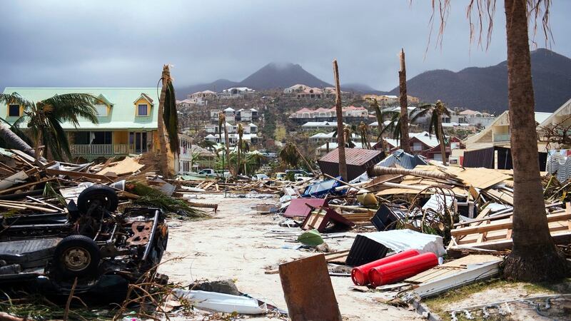 The worst-affected island so far is Saint Martin, which is divided between the Netherlands and France, where French Prime Minister Edouard Philippe confirmed nine people were killed and more than 100 injured. Photograph: Lionel Chamoiseau/AFP/Getty Images