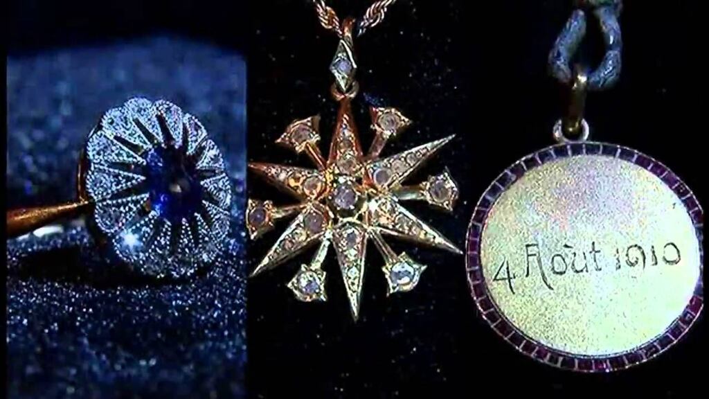 Some of the artefacts recovered from the Titanic. Photographs: AP/Reuters