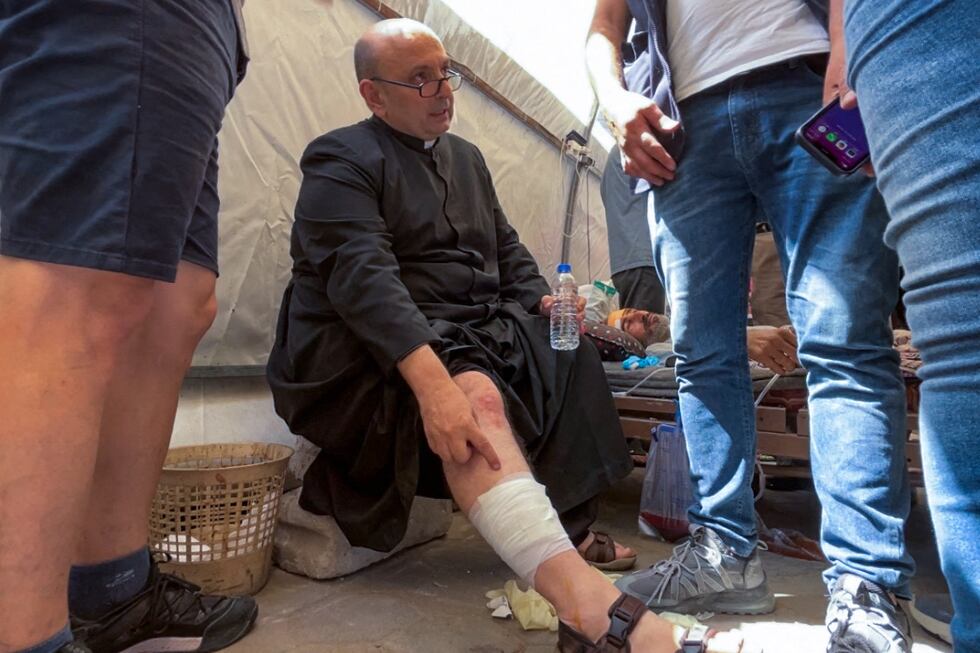 Israeli strike on Gaza Catholic church kills two and injures priest who spoke daily with pope