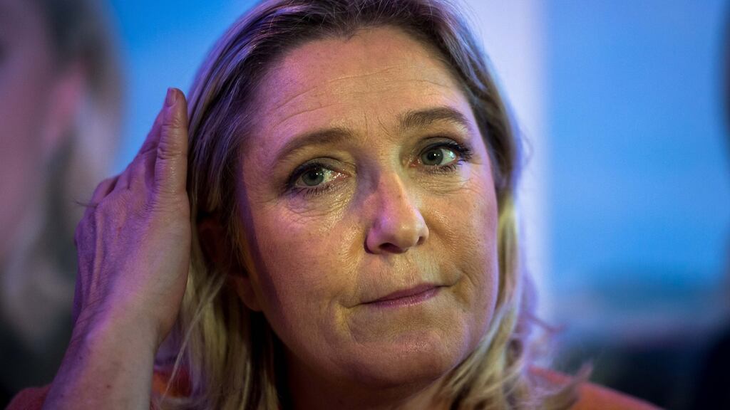 Marine le Pen: beheading picture vanished from her Twitter account. Photograph: Philippe Huguen/AFP/Getty Images