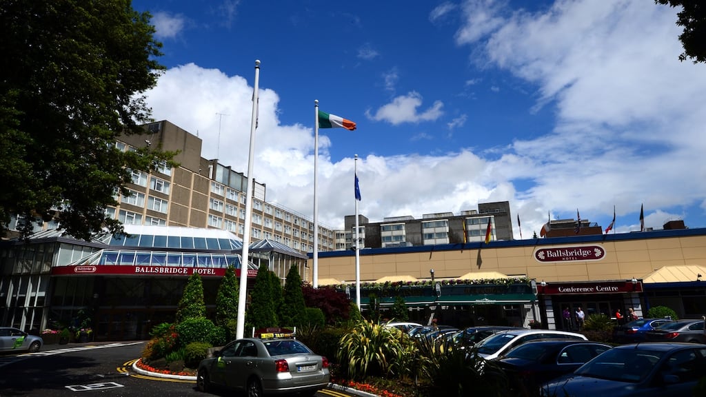 The Ballsbridge Hotel in Dublin 4 – the site has been earmarked as a new home for the US Embassy. Photograph: Dara Mac Donaill