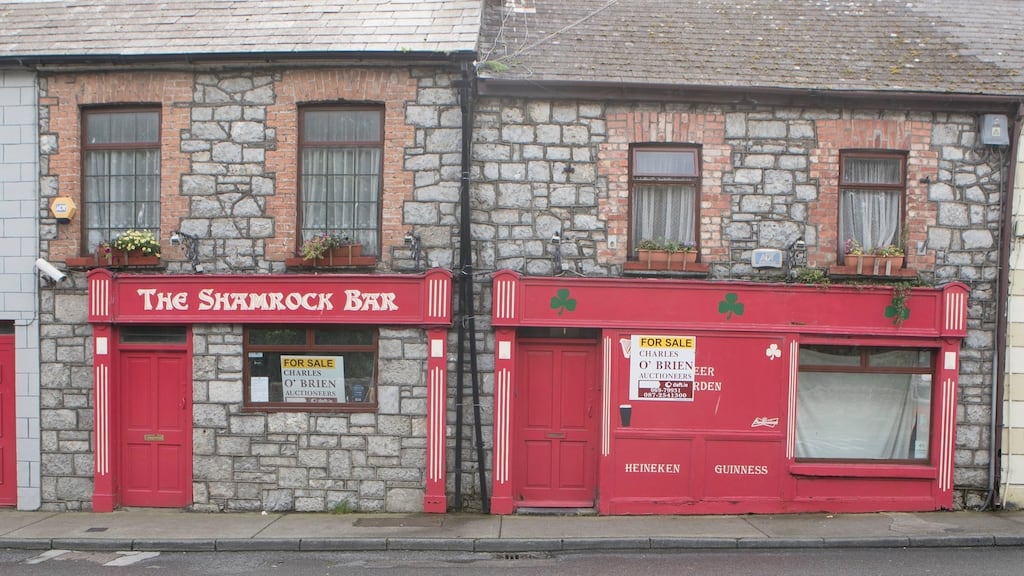 The closed Shamrock bar on the Killarney road in Newcastle West, Limerick. Photograph Liam Burke/Press 22
