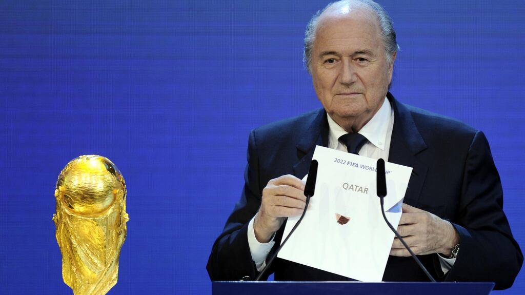 Former Fifa president Sepp Blatter. Photograph: Inpho/Getty