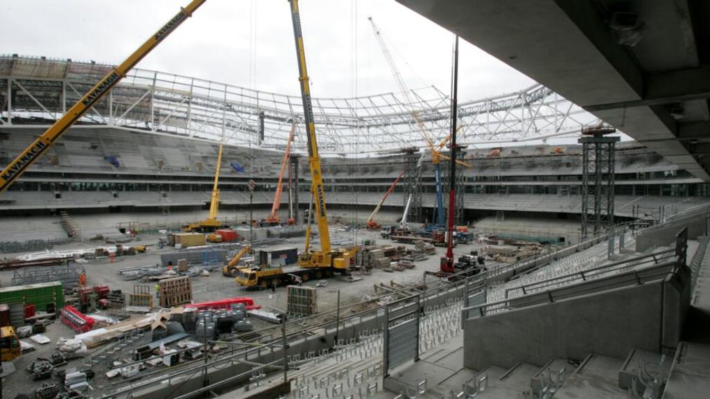 An interim examiner has been appointed to Siac Construction Ltd, one of Ireland’ largest building firms which has worked on major projects such as the Aviva Stadium (above)