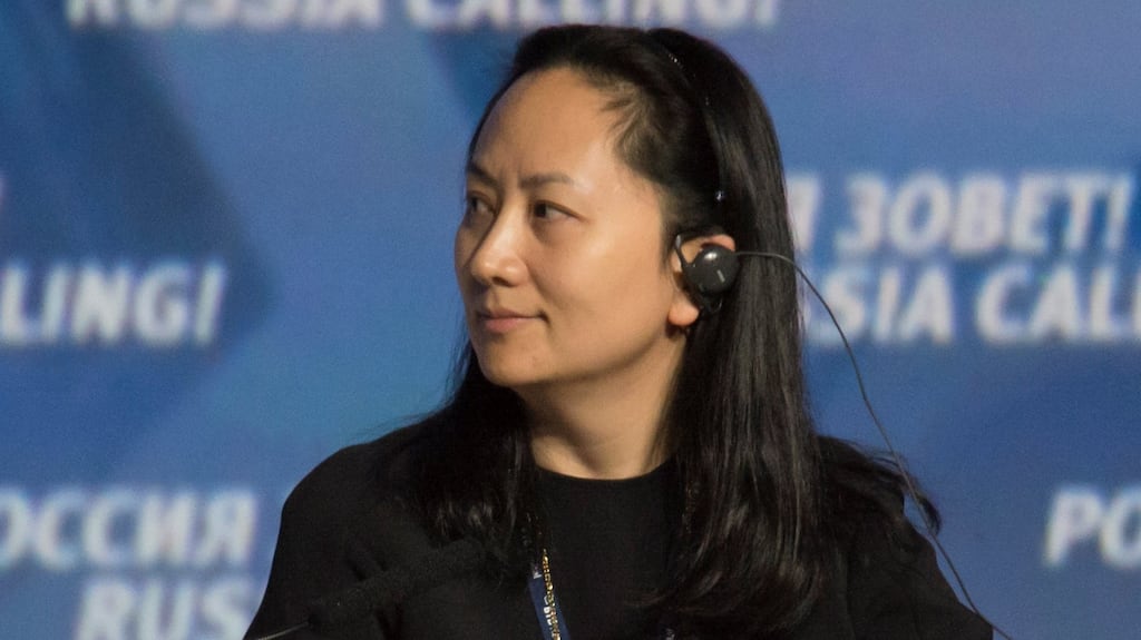 Arrested Huawei executive board member Meng Wanzhou is the daughter of the company’s founder. Photograph: Reuters