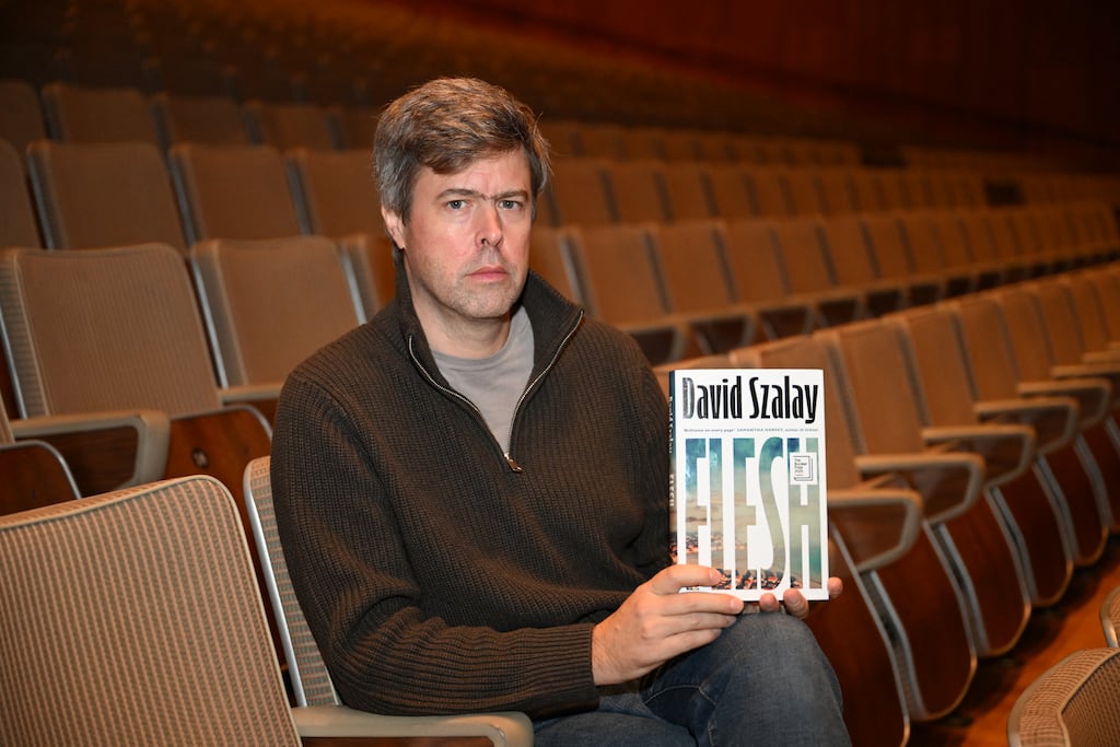 David Szalay has won the prestigious Booker Prize with his book Flesh. Photograph: Chris J Ratcliffe/AFP via Getty Images