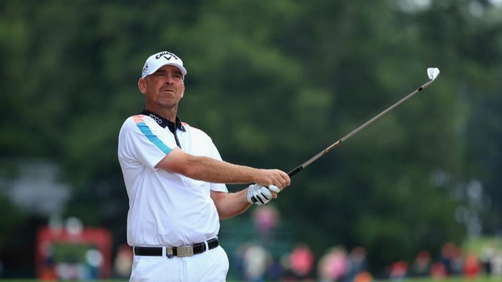 Thomas Bjorn of Denmark won the  Omega European Masters at the Crans-sur-Sierre Golf Club in Crans, Switzerland. Photograph:  Richard Heathcote/Getty Images