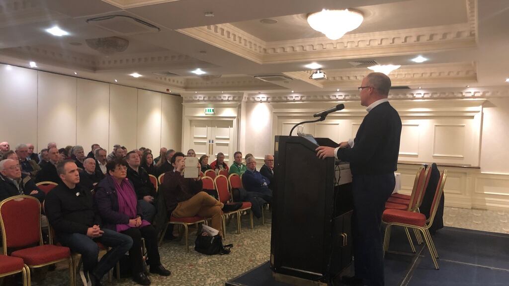 Peadar Tóibín: after 24 nights on the road, he reckons more than 4,000 people have attended his rallies. Photograph: Harry McGee