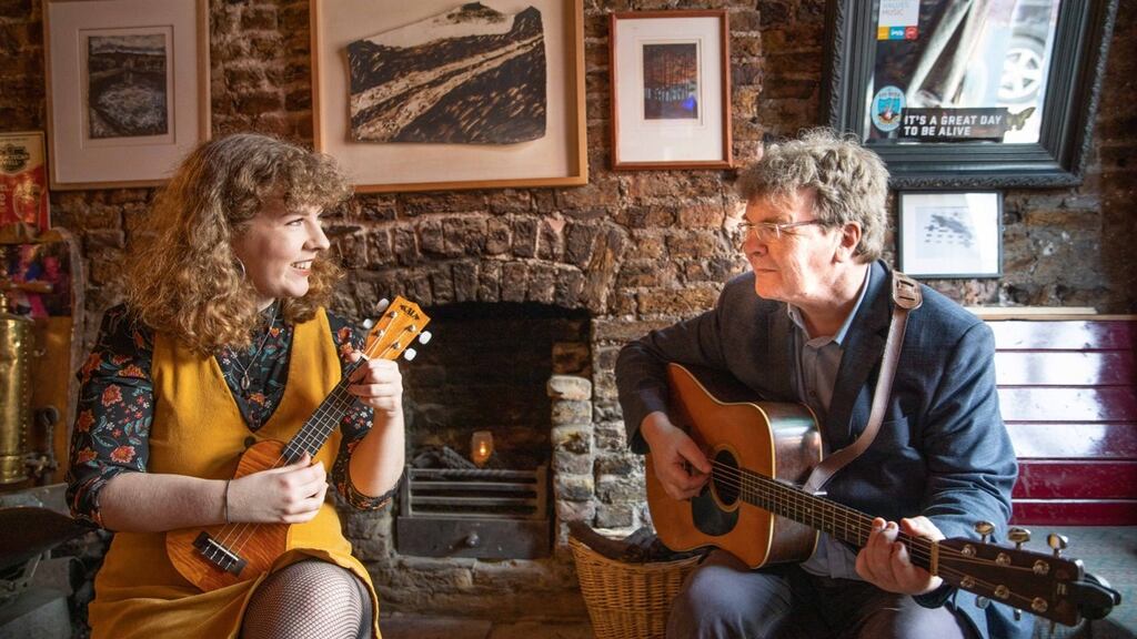 Ellie Shine, who will perform at the  Cork Folk Festival, alongside her father Noel Shine, who played at the  first Festival in 1979, at The Corner House. Photograph:  Darragh Kane
