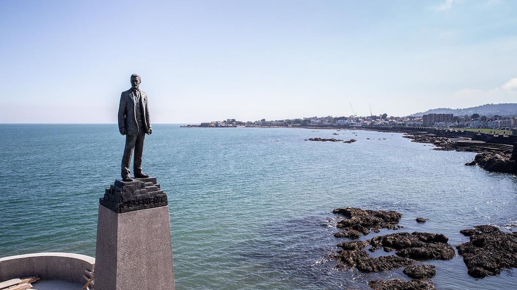Newly commissioned statue of Roger Casement at the redeveloped site of the Dún Laoghaire Baths. Photograph: Peter Cavanagh