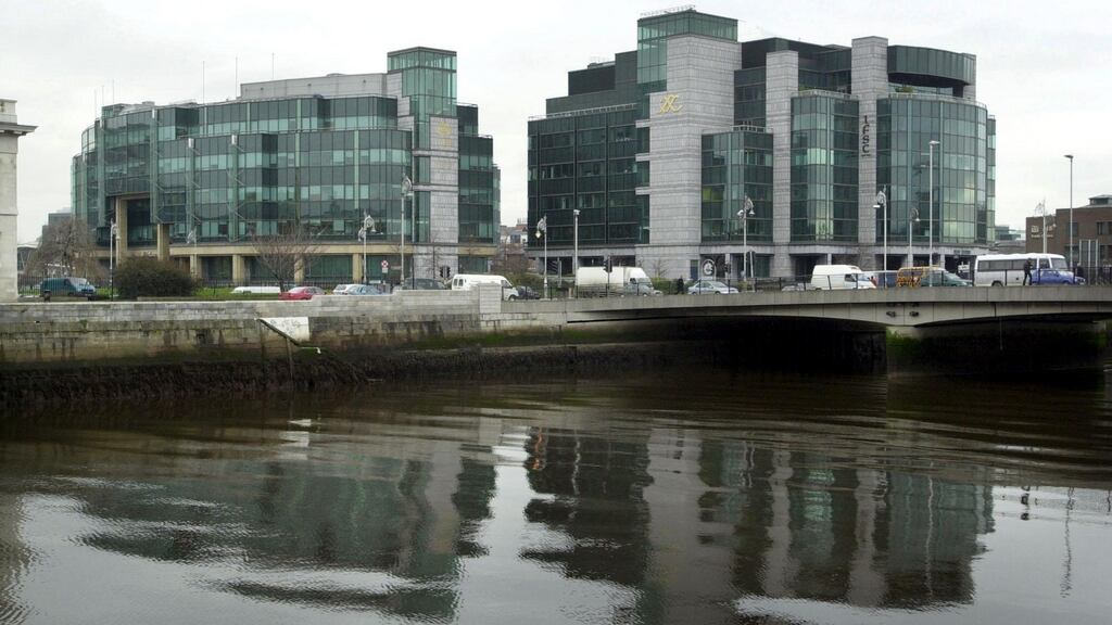 Figure marks 26% rise on €225m made by ultra tax-efficient special purpose vehicles to service providers in Dublin’s International Financial Services Centre in 2016, according to the Central Bank. Photograph: Alan Betson