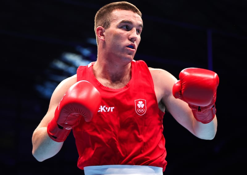 Jack Marley: the talented young Sallynoggin native became the first Irish heavyweight boxer since Cathal O’Grady in 1996 to qualify for an Olympic Games. Photograph: Tom Maher/Inpho