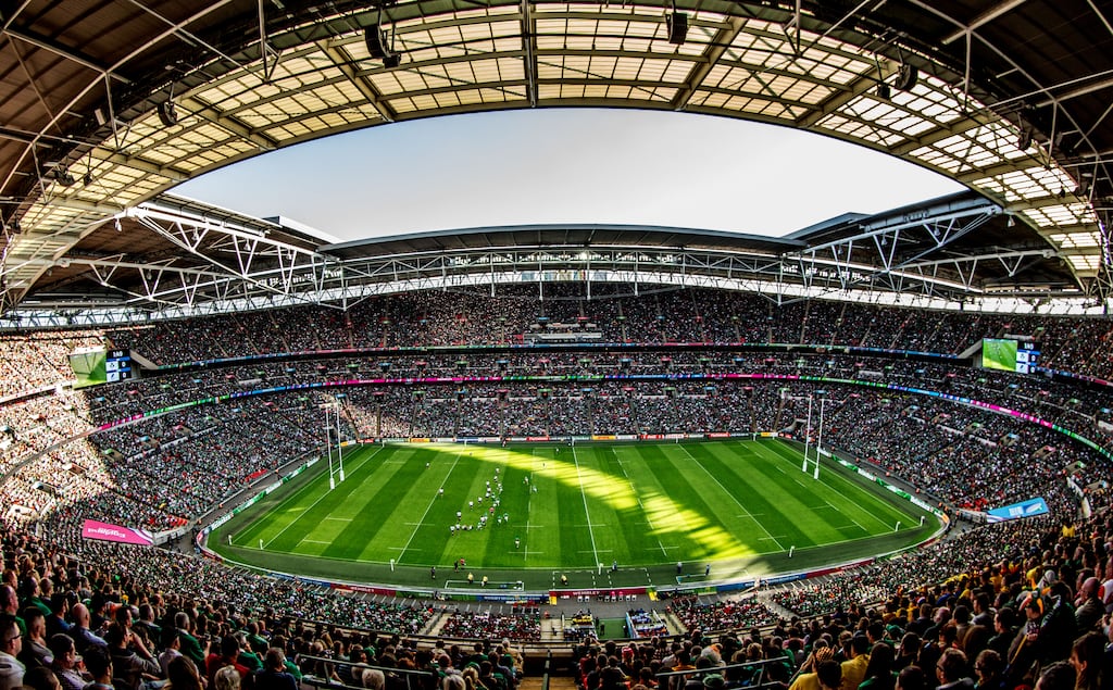 Wembley Stadium sold out for Ireland's pool stage match against Romania in the 2015 Rugby World Cup. Photograph: James Crombie/Inpho