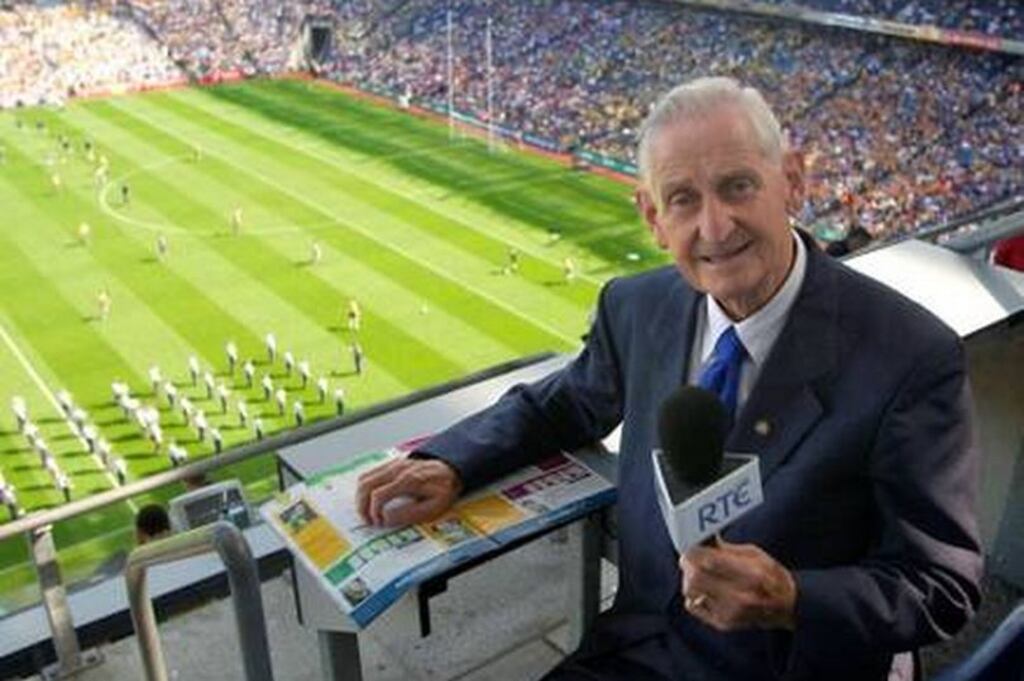 Seán Óg Ó Ceallacháin: his long and distinguished career in sports broadcasting earned him a place in the Guinness Book of Records