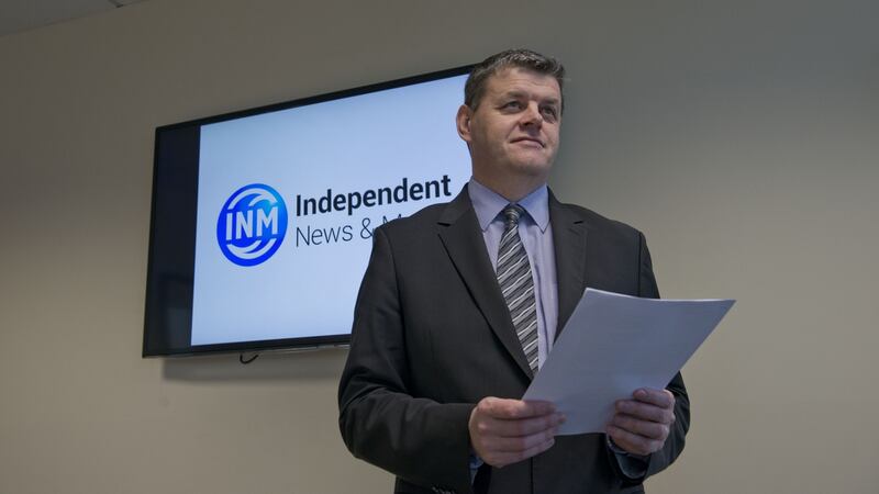 Independent News & Media chief executive Robert Pitt: Between 2016 and 2017, he made three protected disclosures under whistleblower legislation. Photograph: Brenda Fitzsimons