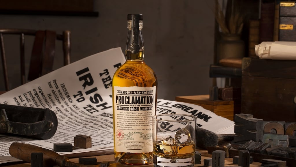 The first Proclamation whiskey is an entry-level product that has been aged in new American oak barrels and matured in bourbon casks
