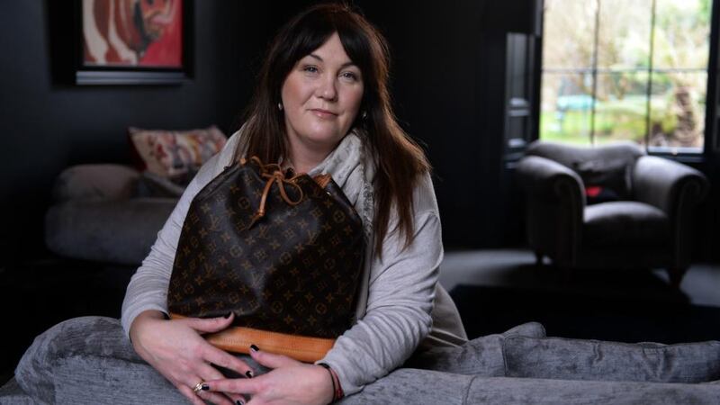 Gail Kilroy , Monkstown, Co. Dublin with her favourite Louis Vuitton bag. Photograph: Eric Luke