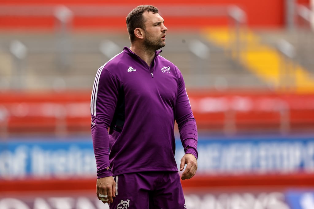Tadhg Beirne suffered an ankle injury in Ireland’s Six Nations Championship victory over France and missed the remainder of the Grand Slam-winning campaign. Photograph: Inpho/Ben Brady