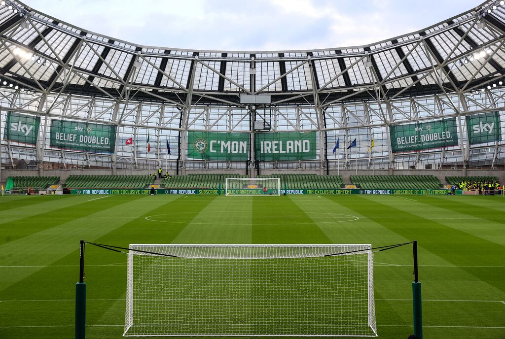 A general view of the Aviva Stadium. Photograph: Ryan Byrne/Inpho