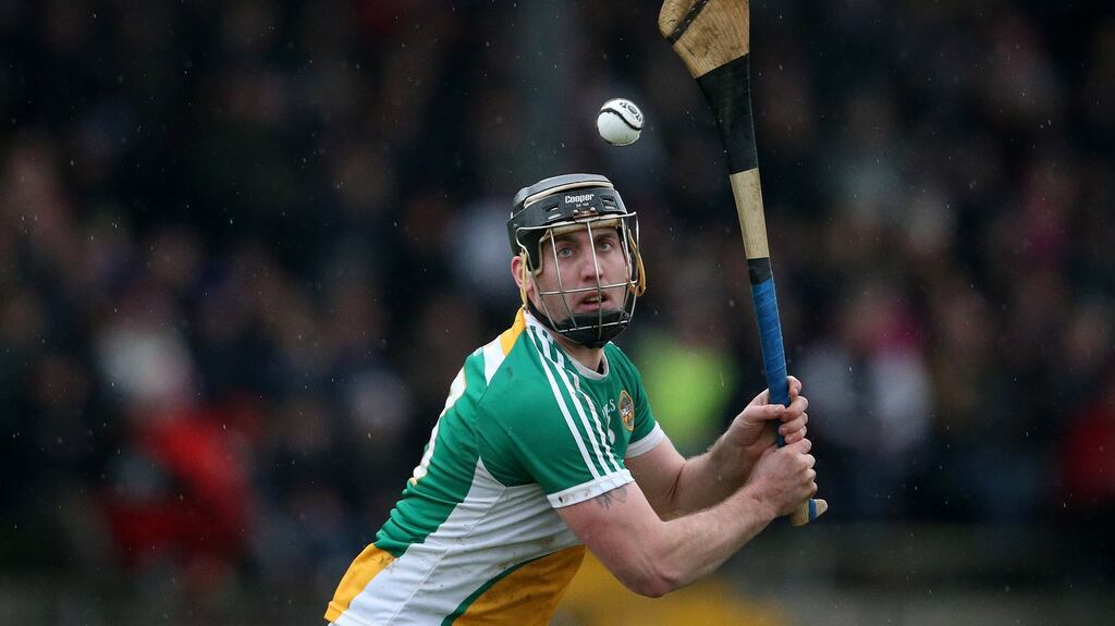 Offaly’s Shane Dooley helped his team to a five point win over Laois in Tullamore on Sunday. Photograph: Cathal Noonan/Inpho