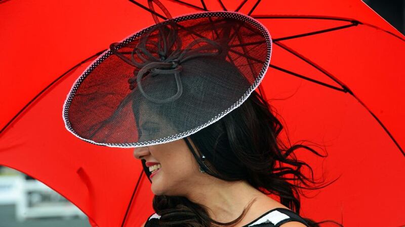Fabiola Stein, from Longford, on the second day of The Punchestown Festival. Photograph: Eric Luke/The Irish Times
