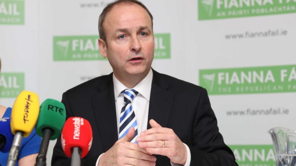 Micheál Martin: “Over the past three years there has been a growing and increasingly dangerous complacency about the situation in Northern Ireland”. Photograph: Sasko Lazarov/Photocall Ireland