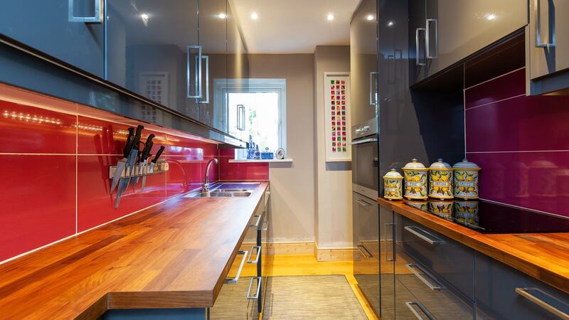 The kitchen in 50-52 Nutley House