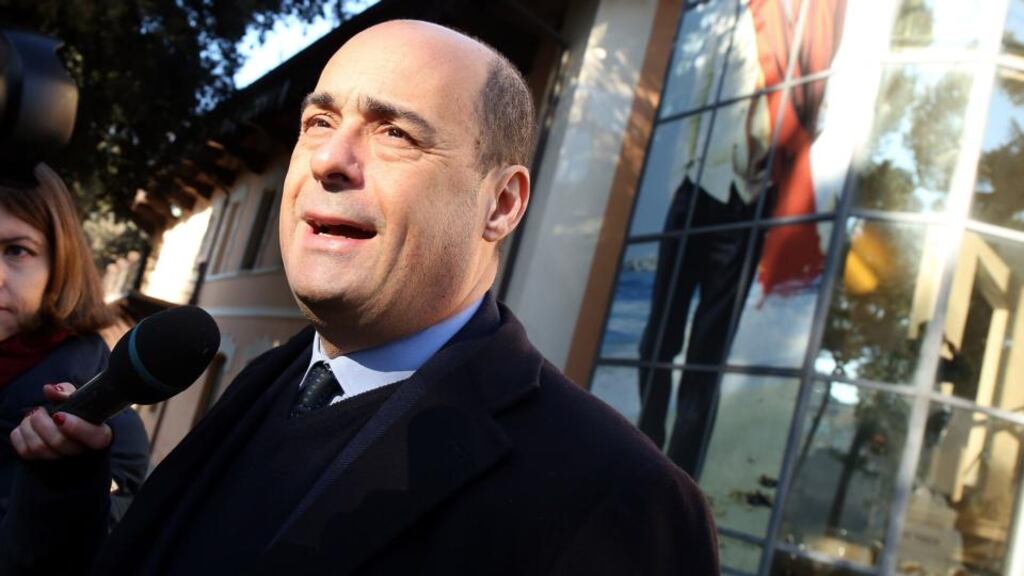 Lazio regional governor Nicola Zingaretti defended the terms of the gynaecologist job description issues by the San Camillo hospital in Rome. Photograph: Elisabetta A Villa/Getty Images