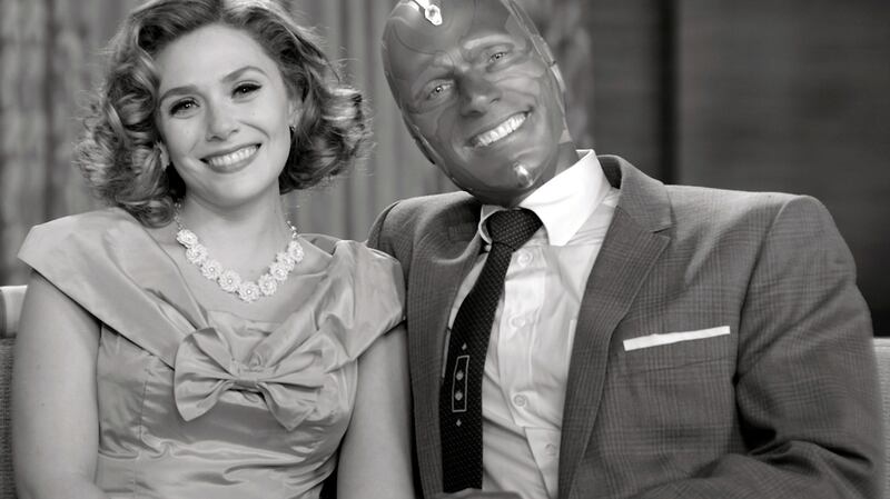 Elizabeth Olsen and Paul Bettany in WandaVision on Disney+. Photograph: Marvel Studios