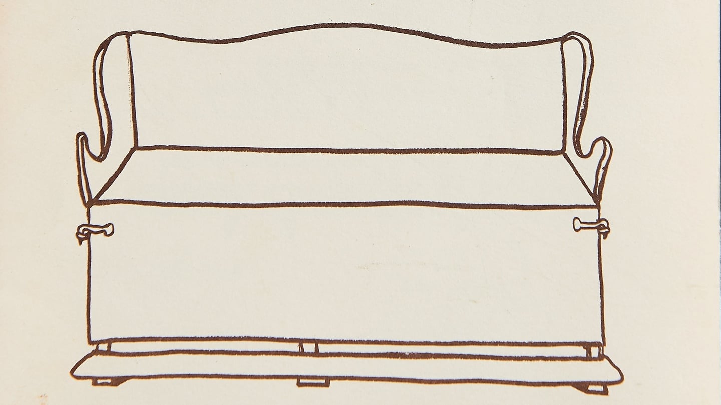 1989: The Settle Bed. Photograph: Seamus Heaney Estate