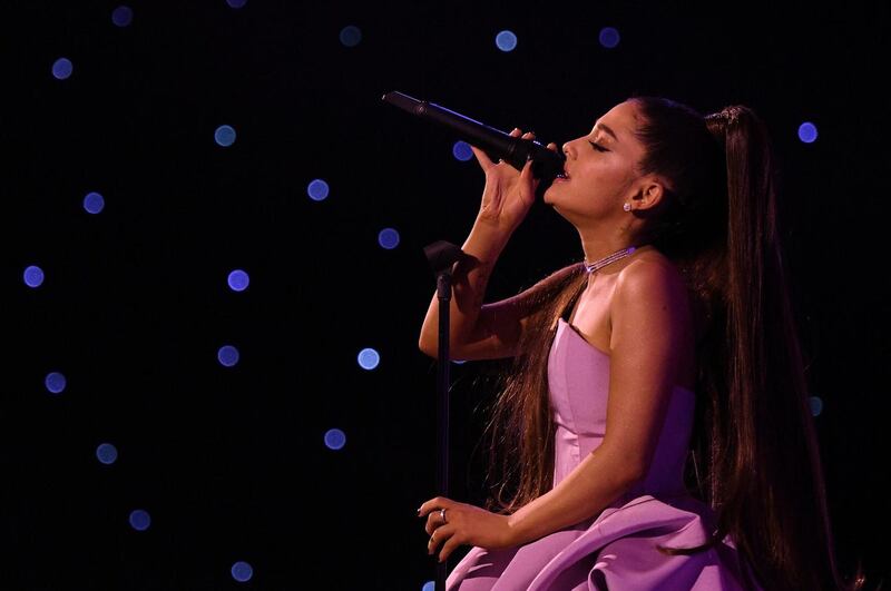 Pop star Ariana Grande is the highest ranked woman on the list. File photograph: Mike Coppola/Getty Images for Billboard