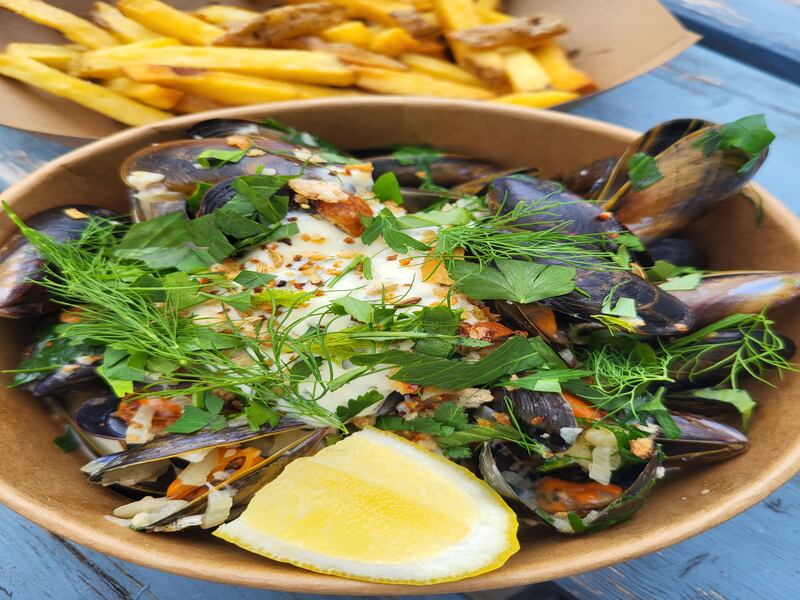 Mussels at Little Fish in Cleggan