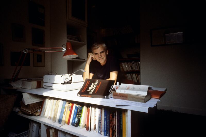 Milan Kundera in Paris in 1982. Photograph: Francois Lochon/Gamma-Rapho/Getty Images