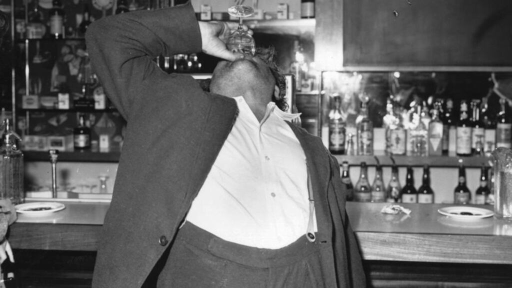 Brendan Behan: The Irish aren’t alone in making a lot of space in our lives for alcohol, but we’re ahead of the pack in embracing it. Men like George Best, Behan, Alex Higgins and Richard Harris make many of us feel proud largely because of their hellraising, not in spite of it. Photograph: Hulton Getty
