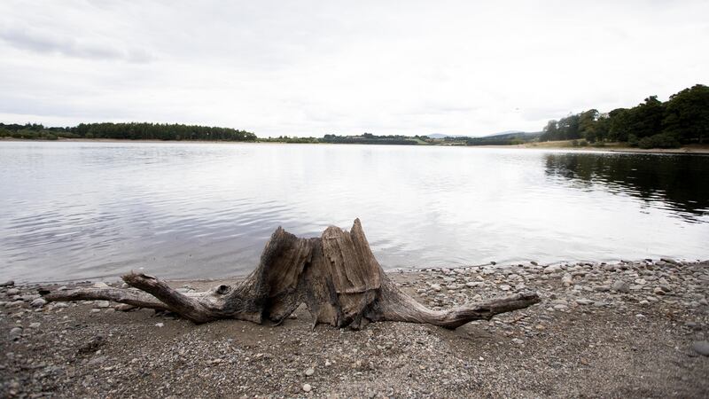 Low water levels at Blessington Lake. Photograph: Tom Honan