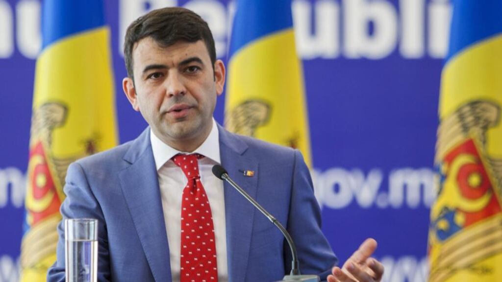 Moldova’s prime minister, Chiril Gaburici: ‘I am tendering my resignation because I don’t want to take part in political games.’ Photograph: Viktor Dimitrov/Reuters